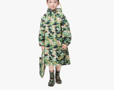 转卖防护儿童雨衣学生长款全身男童带书包位小...