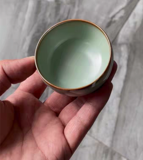 包邮景德镇 九寸土 仿汝窑 不开片 天青 ...