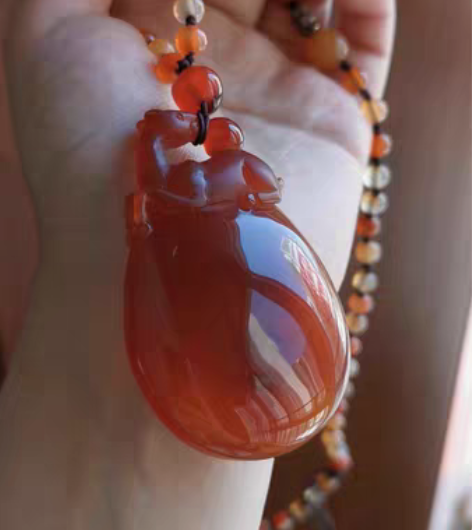 包邮逊克玛瑙北红玛瑙江料红玛瑙一马当先原矿...