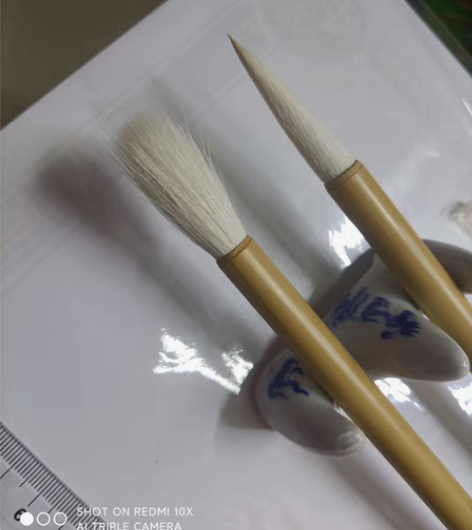包邮毛笔，羊毫毛笔，天山雪峰小号和大号，两...