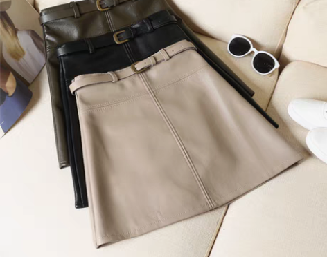 转卖2019春秋韩版黑色高腰包臀裙pu皮裙...