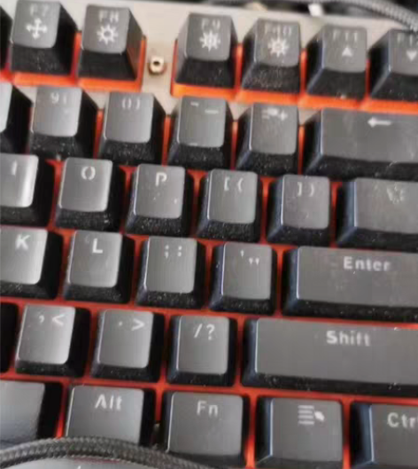 包邮雷柏V510S青轴防水机械键盘 成色还...