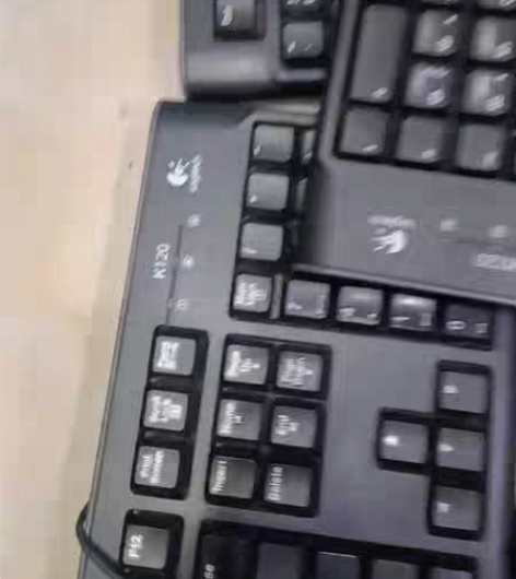 二手键盘，罗技二手键盘，USB接口，字母有...