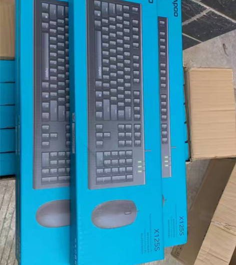 包邮全新雷柏X125S有线键盘鼠标套件 全...