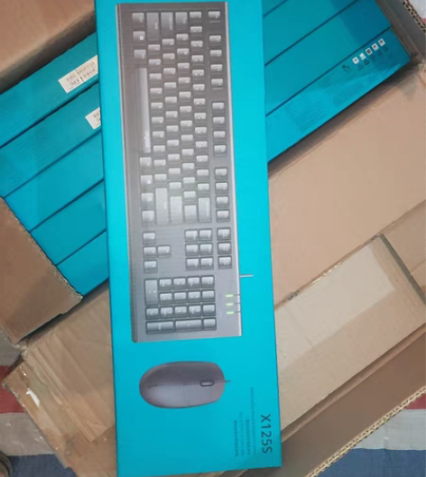 包邮全新雷柏x125s有线键鼠套装 全新未...
