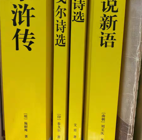 初中必读名著 水浒传 泰戈尔诗选 艾青诗选...