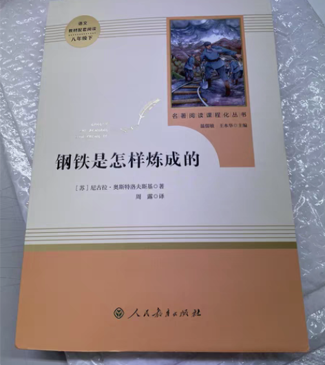 《钢铁是怎样炼成的》正版八年级下册课外书必...