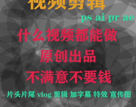 包邮视频制作、视频剪辑、代做Pr剪辑、Ae...