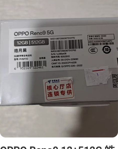 OPPO Reno9 12+512G 皓月...