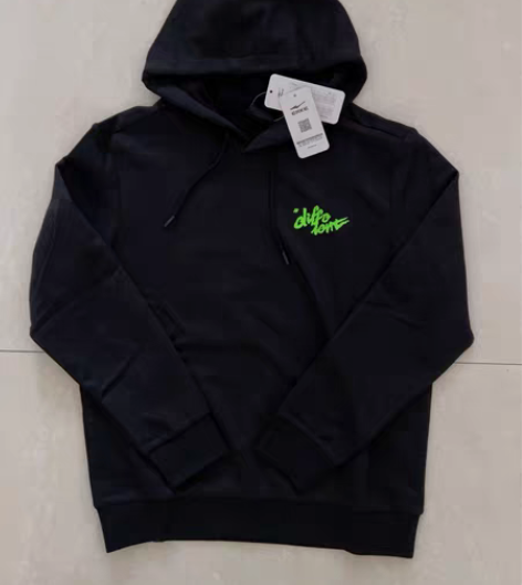 包邮鸿星尔克男士黑色连帽卫衣 165/84...