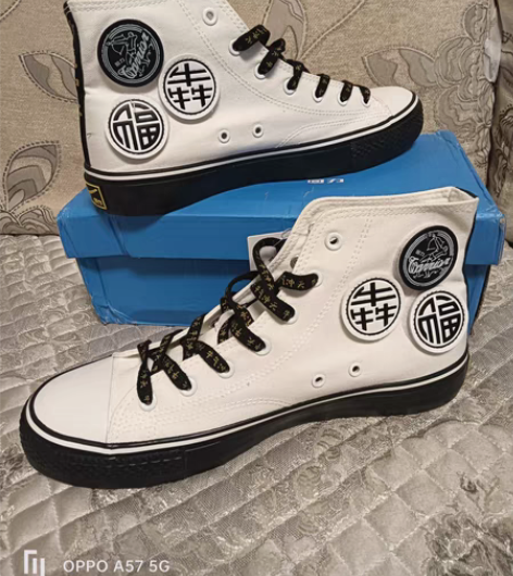 包邮回力高帮经典牛仔帆布鞋休闲运动鞋，鞋底...