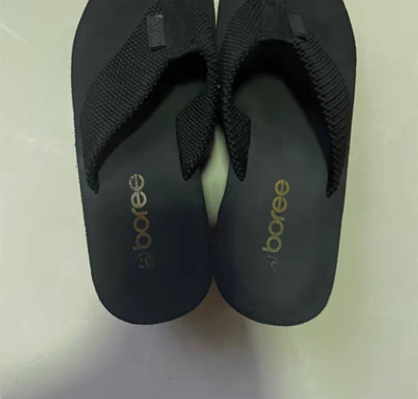 人本拖鞋黑色厚底人字拖 35-37都能穿 ...