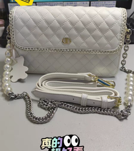 真皮包包菱格包女士小挎包斜挎包女韩版 包包...