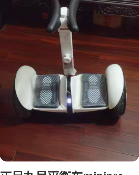 正品九号平衡车minipro，买回来组装机...