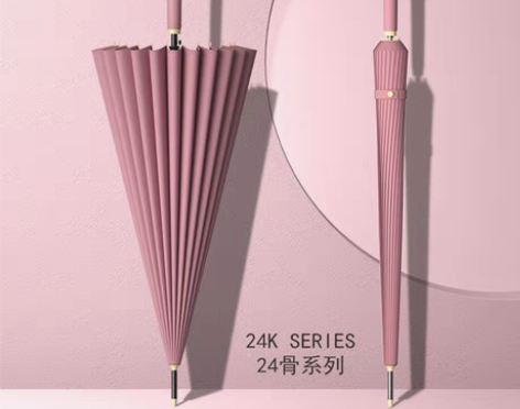 包邮24骨雨伞长柄大号结实耐用双人防暴雨自...