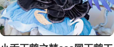 小乔天鹅之梦cos黑天鹅王者荣耀cos 大...