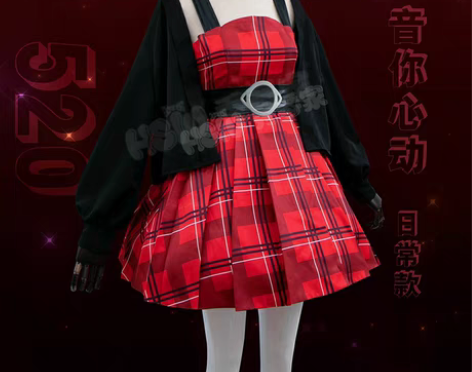 王者荣耀小乔音你心动日常版cos服 秀琴衣...