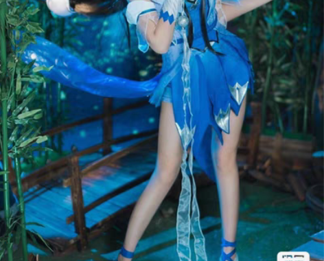 出cos服西施幻纱之灵原皮cos 在家穿了...