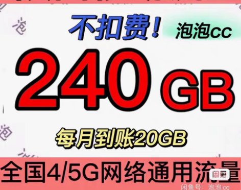 陕西移动流量 240GB(不扣费!!) 陕...