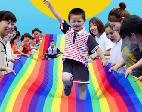 转卖滑溜布幼儿园早教亲子互动游戏道具 儿童...