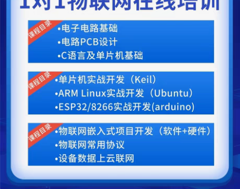 包邮1对1物联网在线培训授课,Linux嵌...
