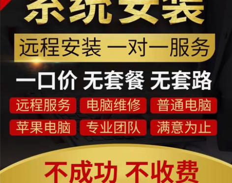 包邮远程电脑维护，电脑维修，重装系统，c盘...