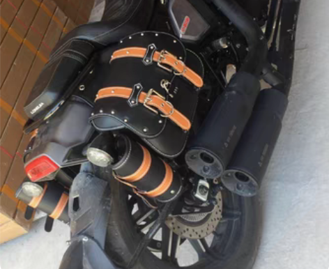 包邮复古摩托车边箱通用雅迪小牛电动车挂包马...