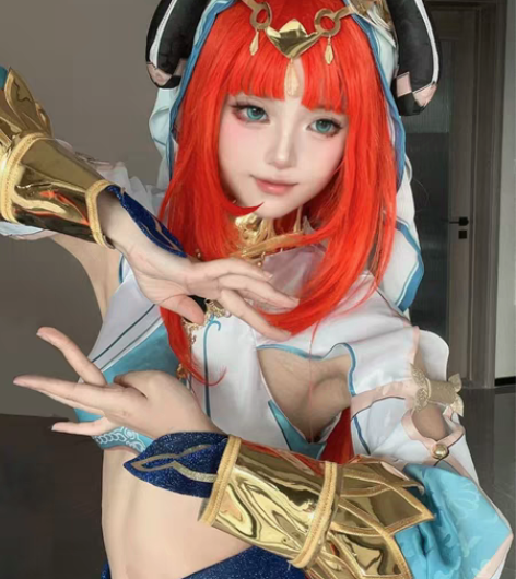 【现货包邮】原神妮露全新cos服大全套+假...