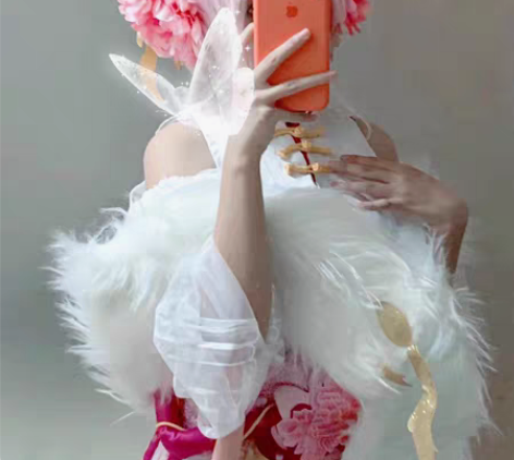 嫦娥拒霜思全套戴假发衣服配饰不包邮 标价全...