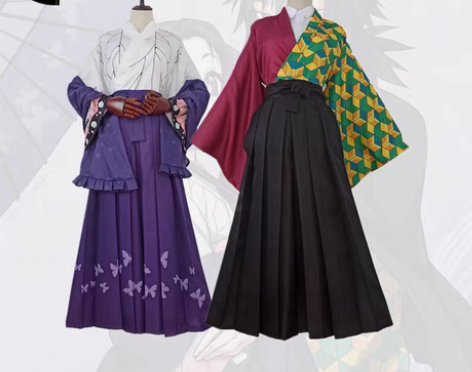 转卖鬼灭之刃蝴蝶忍和服cos富冈义勇大正和...