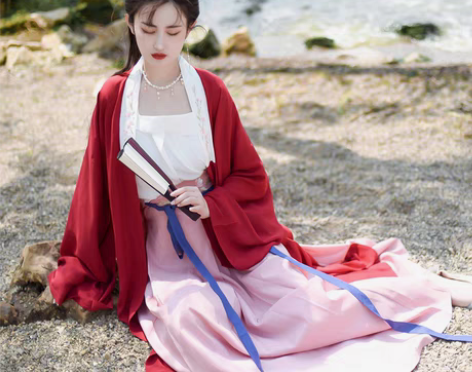 转卖东月棠清风笺多色款宋制汉服三件套夏季中...