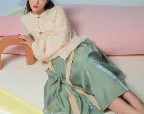 包邮徐娇织羽集[春日游]    半身裙 有...