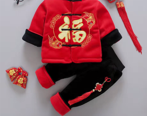 包邮【低价处理】 男童拜年服宝宝周岁礼服儿...