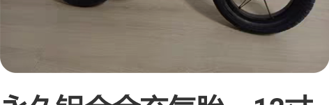 永久铝合金充气胎，12寸平衡车 22年买的...