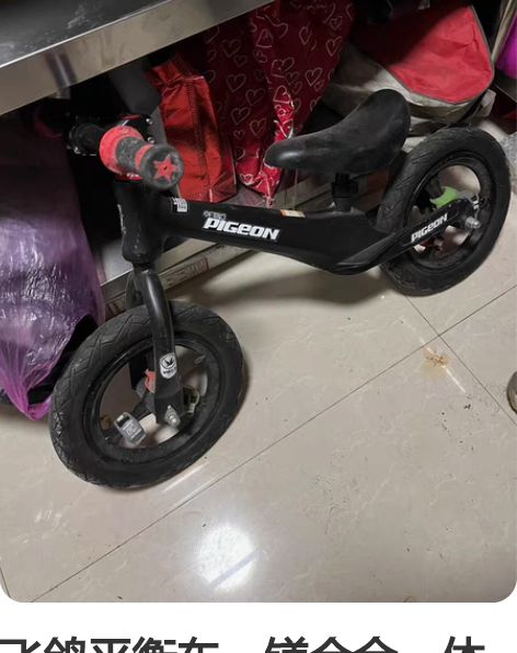 飞鸽平衡车,镁合金一体轮,孩子车多,没怎么...