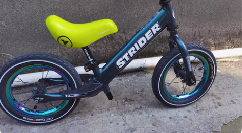 strider pro翡翠绿儿童平衡车滑步...