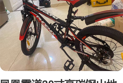 凤凰霸道20寸高碳钢山地学生车 感兴趣的话...