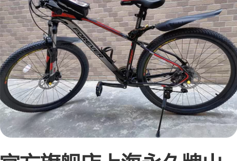 官方旗舰店上海永久牌山地自行车变速男越野铝...