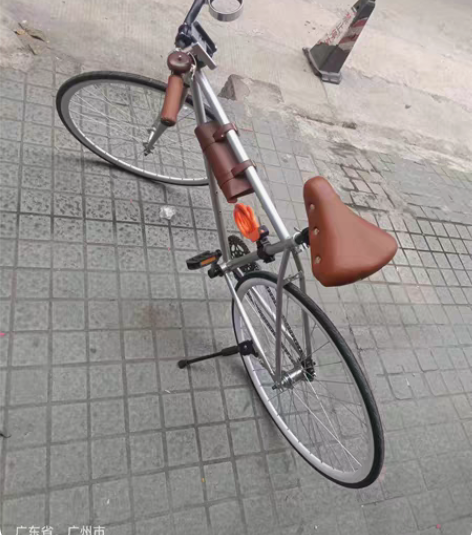 闲置死飞自行车成人活飞倒刹固齿极简约肌肉男...