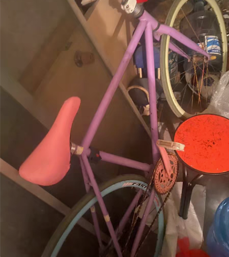 包邮死飞自行车 紫色拼接的 很好看有喜欢的...