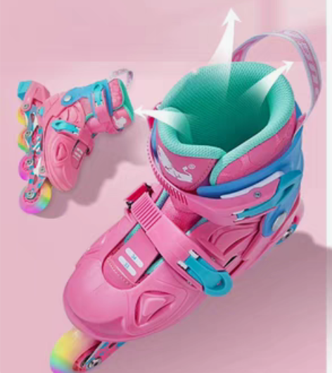 转卖美洲狮轮滑鞋溜冰鞋儿童全套装男童女童 ...