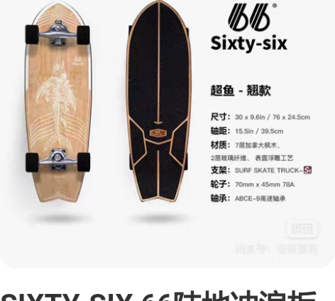 SIXTY-SIX 66陆地冲浪板   全...