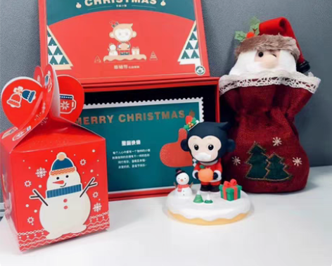 包邮圣诞小猿 猿辅导 全新未拆封手办￥80...