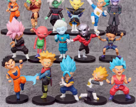 包邮七龙珠超级赛亚人16款红桃黑悟空贝吉塔...