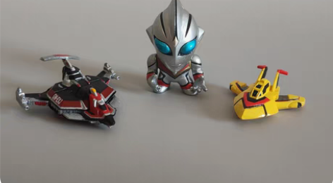 眼镜厂Q版奥特曼盒蛋 邪恶迪迦 胜利飞燕E...