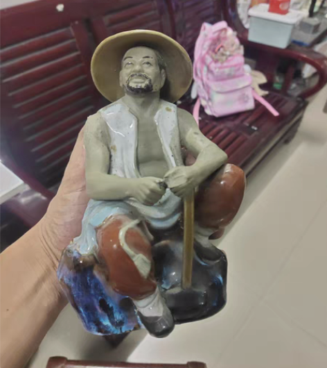 包邮人物摆件，品相如图，手臂有残，便宜出！...