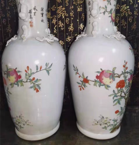 咸丰官窑一对，蒋玉卿老师作品，全品。要的私...