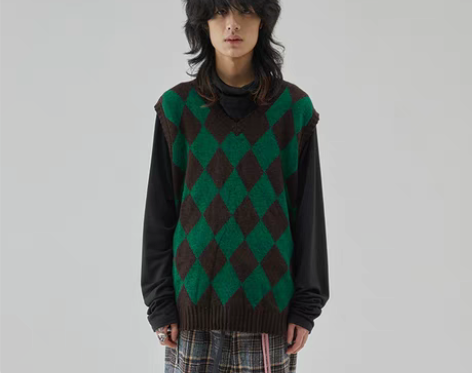 转卖EPIC POETRY 日式针织菱格坎...