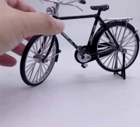 包邮1：10合金二八杠自行车模型经典复古怀...