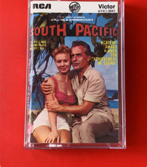 电影原声｜南太平洋美版原盒磁带 非打口带黑...